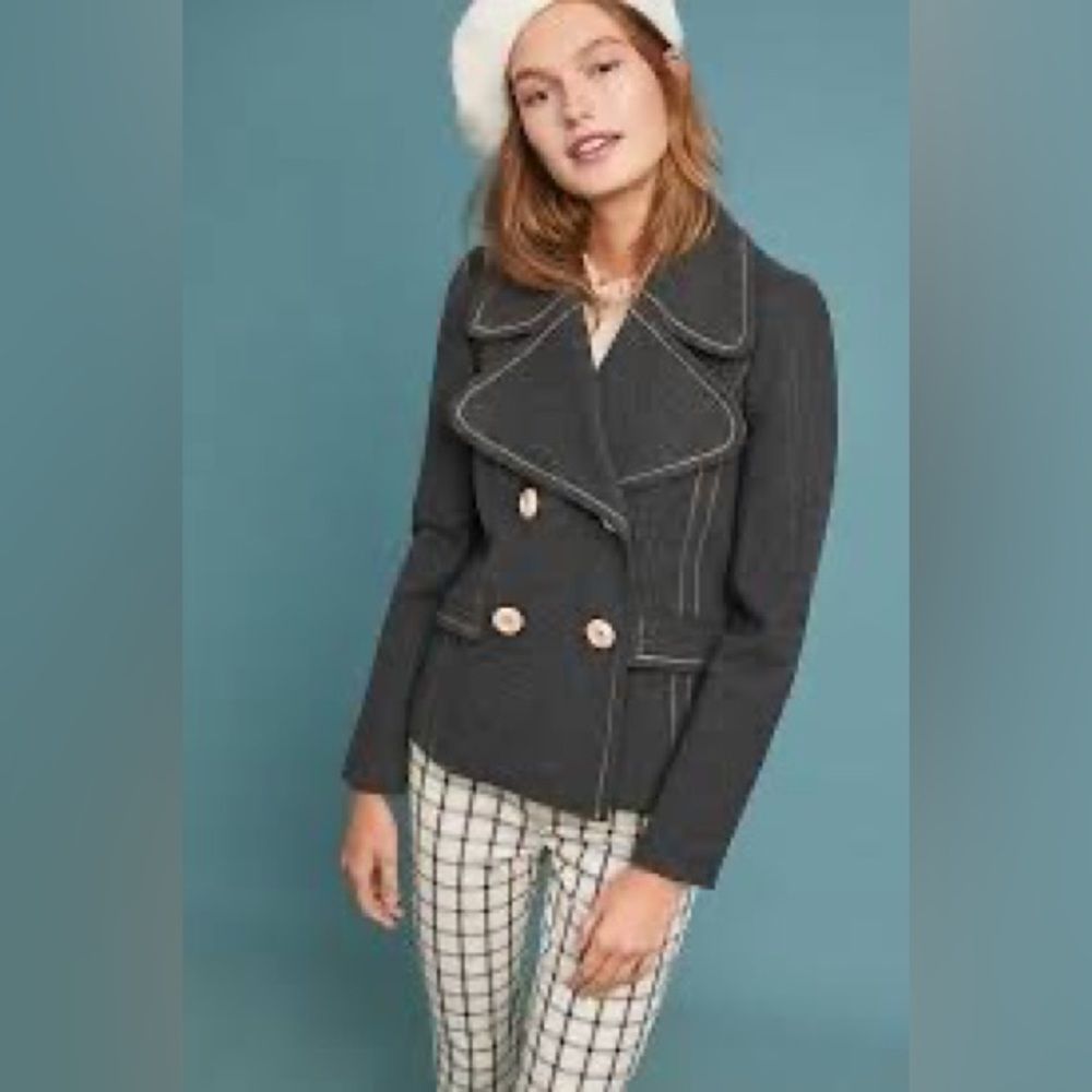 Anthropologie x ett:twa Ultimate Peacoat size 10